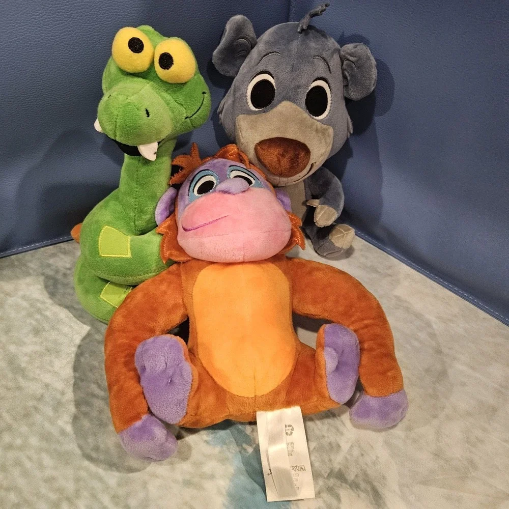 Disney Jungle Book Plush Bundle Baloo Kaa King Louie 8